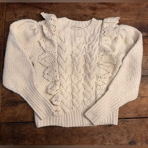 Ulla Johnson Cream Sweater size XL
